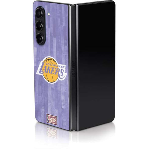 NBA Los Angeles Lakers Hardwood Classics Galaxy Z Fold5 5G Skin